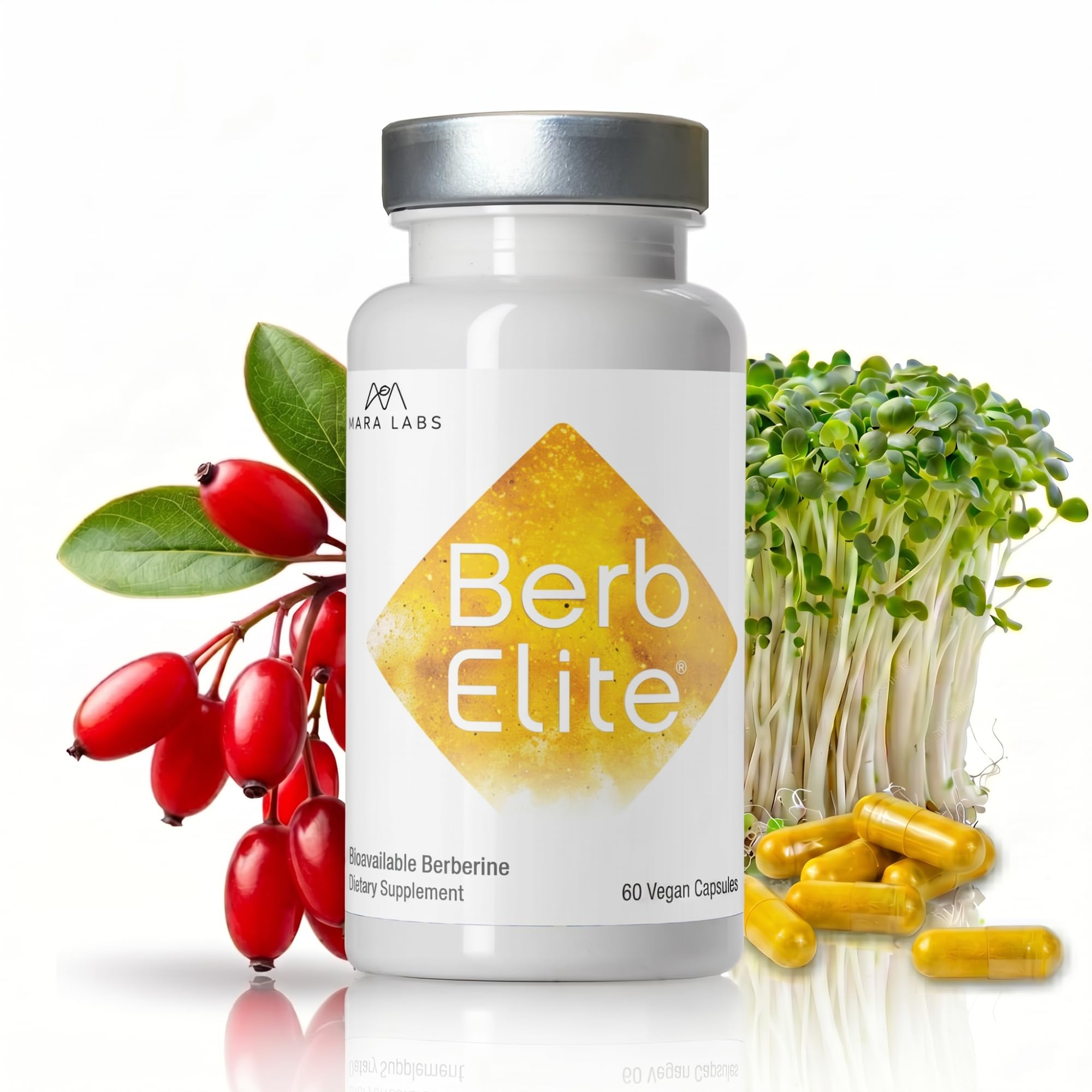 Amazon.com: Mara Labs BerbElite | 350mg Berberine HCL & Broccoli